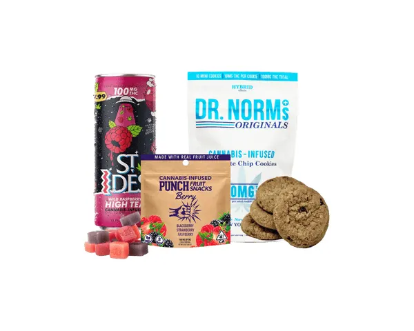 Punch fruit snacks, Dr. Norm’s cookies and St Ides